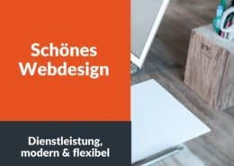 Schönes Webdesign - Dienstleistung, modern & flexibel