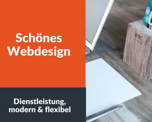 Schönes Webdesign - Dienstleistung, modern & flexibel