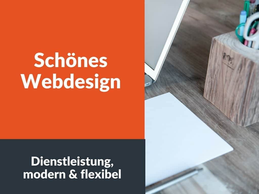 Schönes Webdesign - Dienstleistung, modern & flexibel