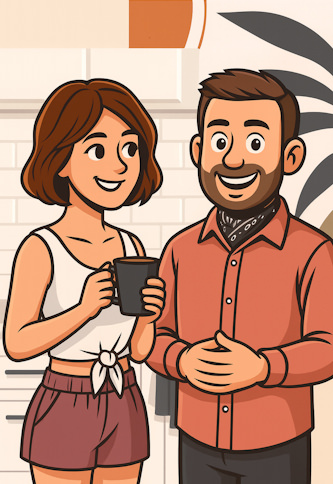 Kaffee trinken und dabei über WordPress plaudern